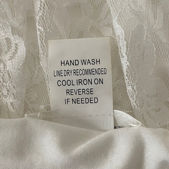 XL Angel Heart Boutique White Lace Tiered Slip Dress Cami NWT - Picture 8 of 13